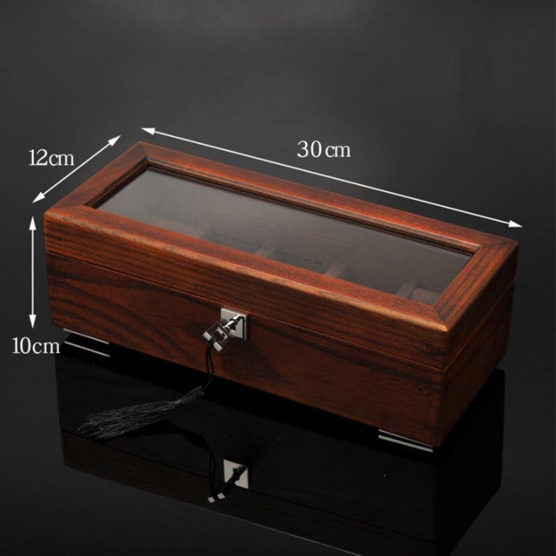 Boite Montre Femme Bois Velours 3 Places 16 Bagues