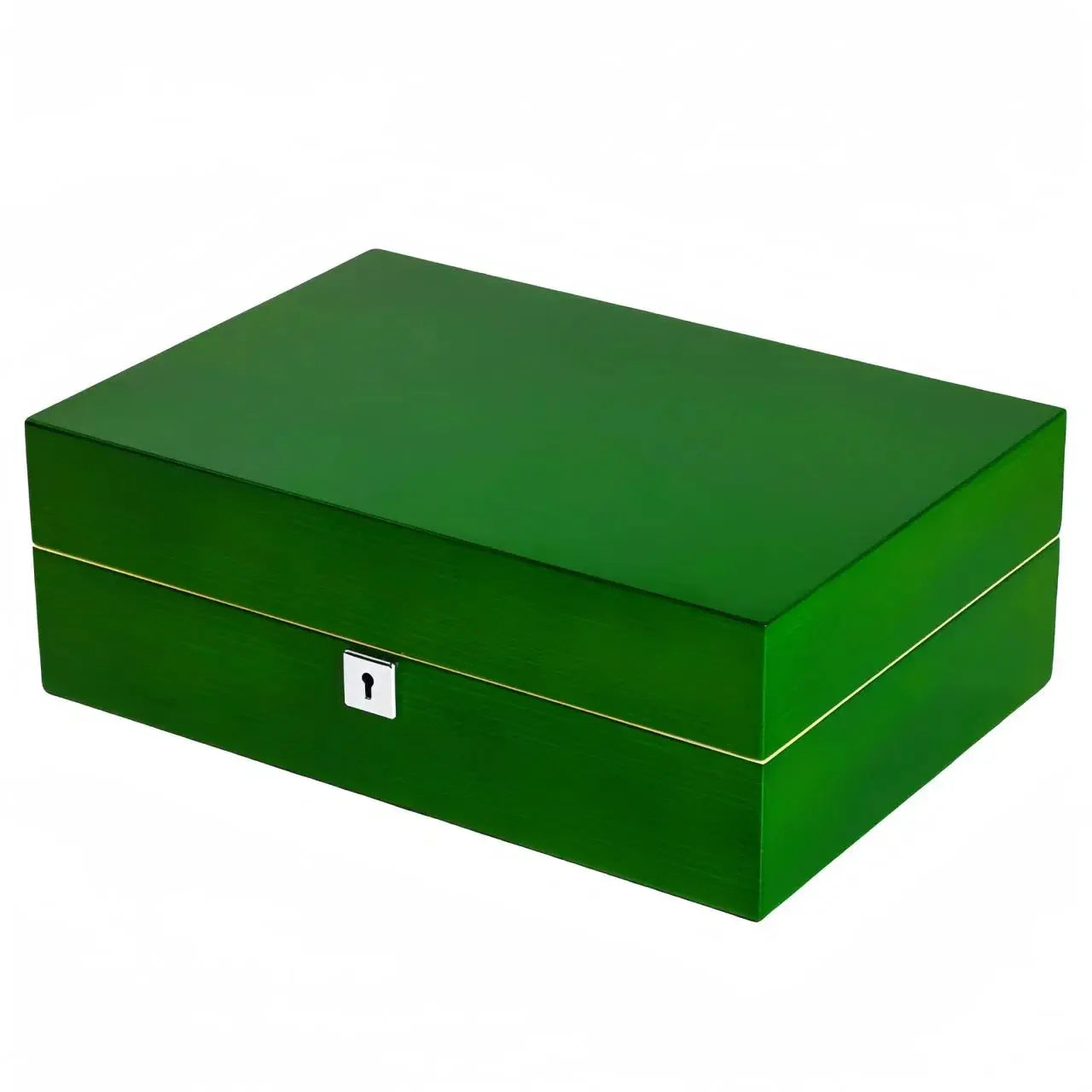 Boîte Montres Cuir Vert Beige 10 Places