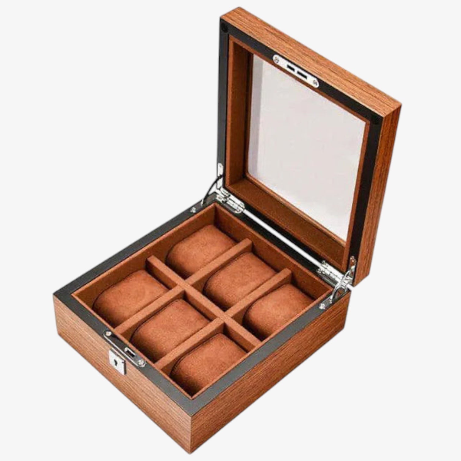Coffret Montres Bois Pin 5 6 8 Places Vitré
