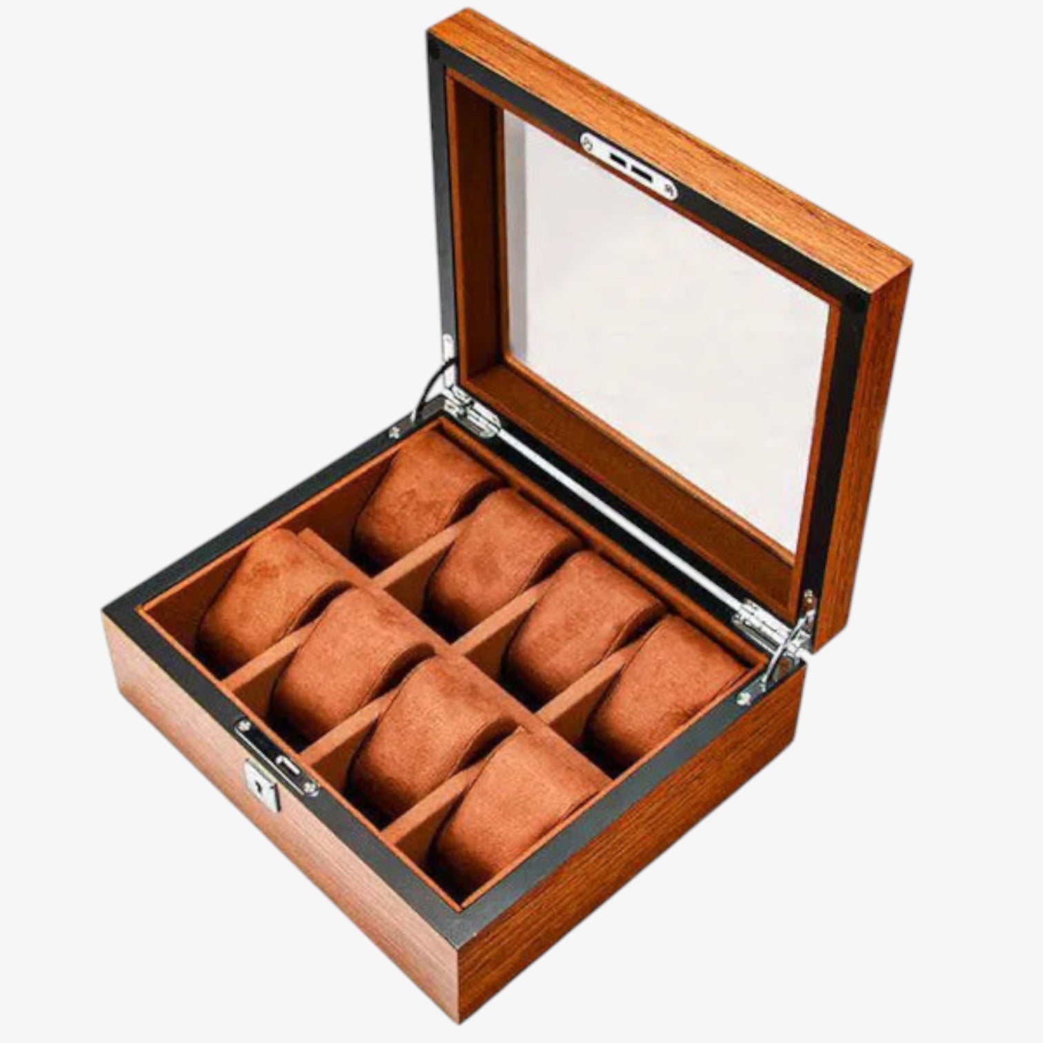 Coffret Montres Bois Pin 5 6 8 Places Vitré