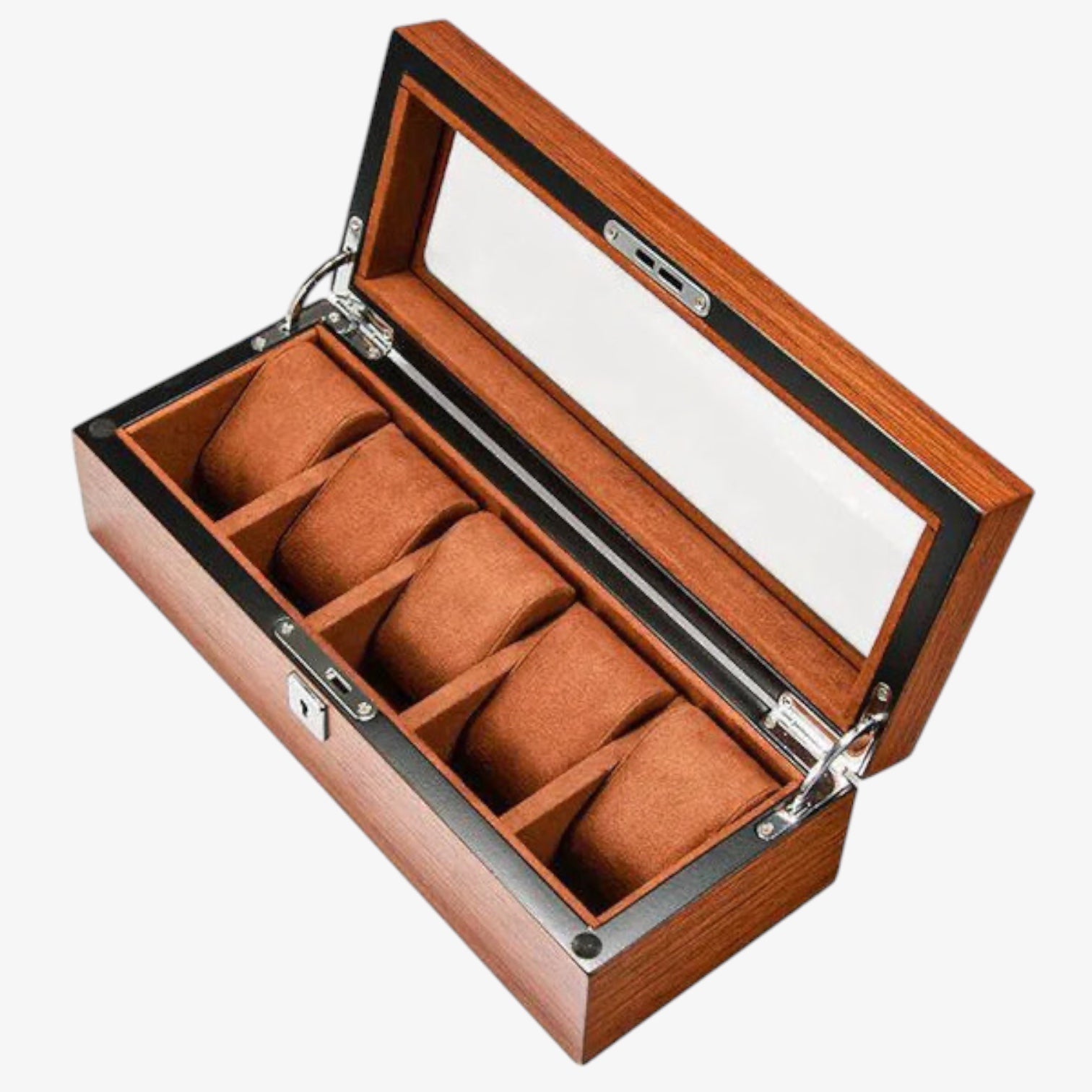 Coffret Montres Bois Pin 5 6 8 Places Vitré