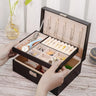 Boite a Bijoux Femme Velours Cuir Coffret Luxe