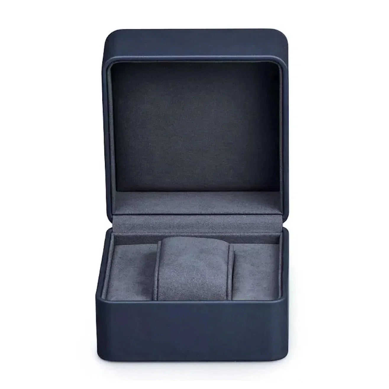 Boîte Montre Cuir Bleu Velours Voyage Solo