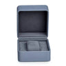 Boîte Montre Cuir Gris Bleu Velours Pro