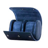 Boîte Montre Cuir Bleu Cobalt 2 Places