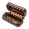 Étui Montre Cuir Marron 2 Emplacements