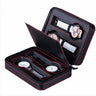 Étui Montre Cuir Sport 4 Emplacements Noir Rouge