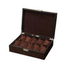 Boîte Montres Bois Suédine Marron 10 Places