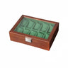 Boîte Montres Bois Velours Vert 10 Places