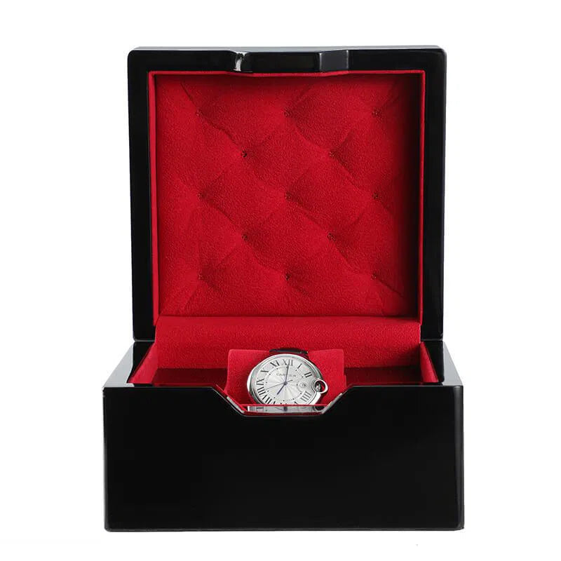 Boîte à Montre Bois Royale Velours Rouge Coffret