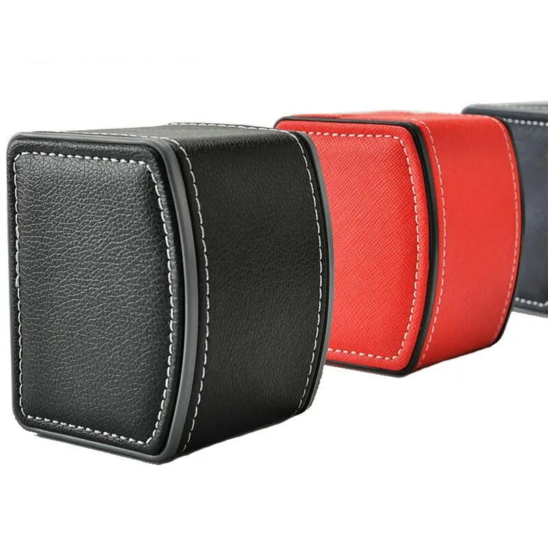 Boîte Cadeau Montre Cuir Carrée Coussin
