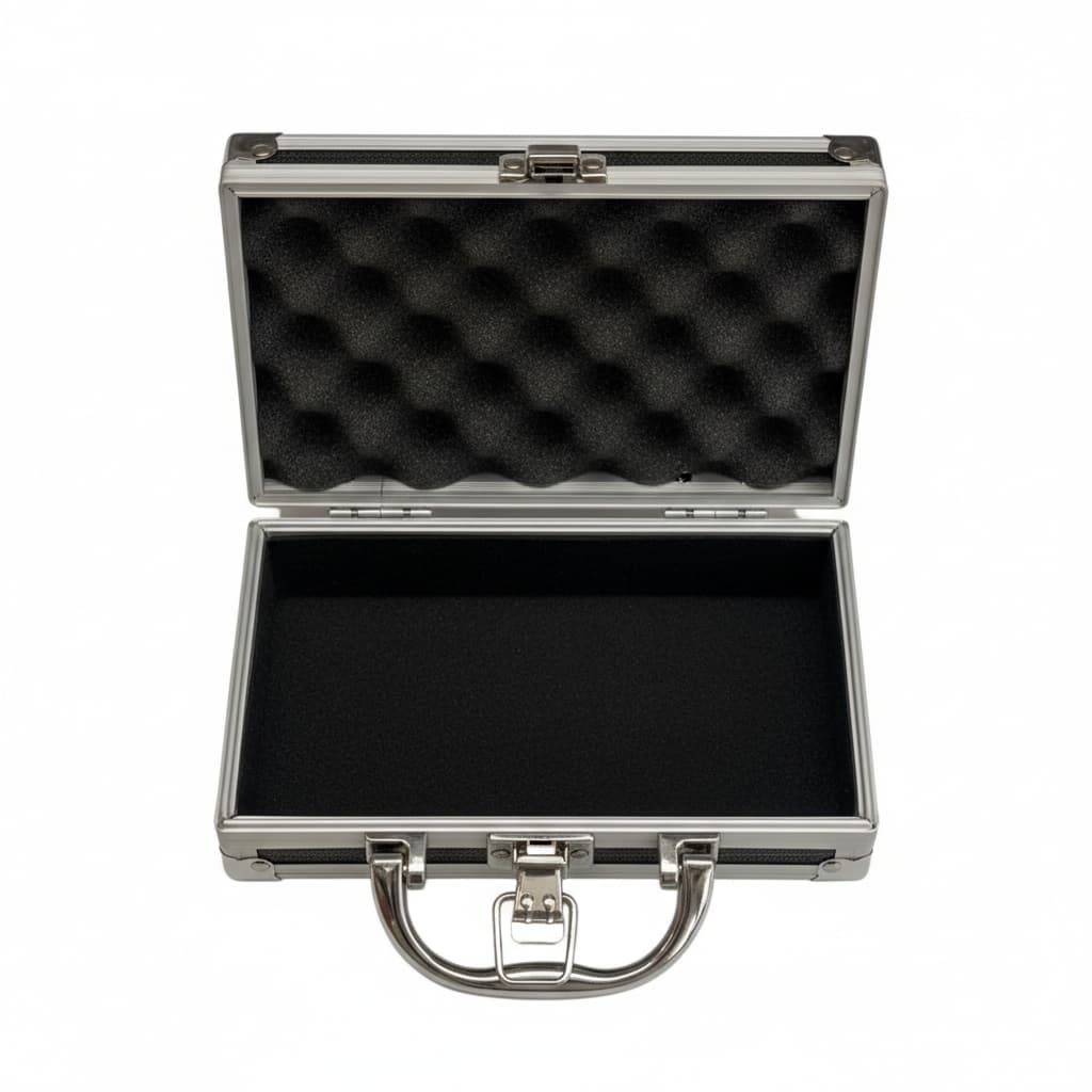 Boîte Rangement Montres Bijoux Métal Voyage Compact