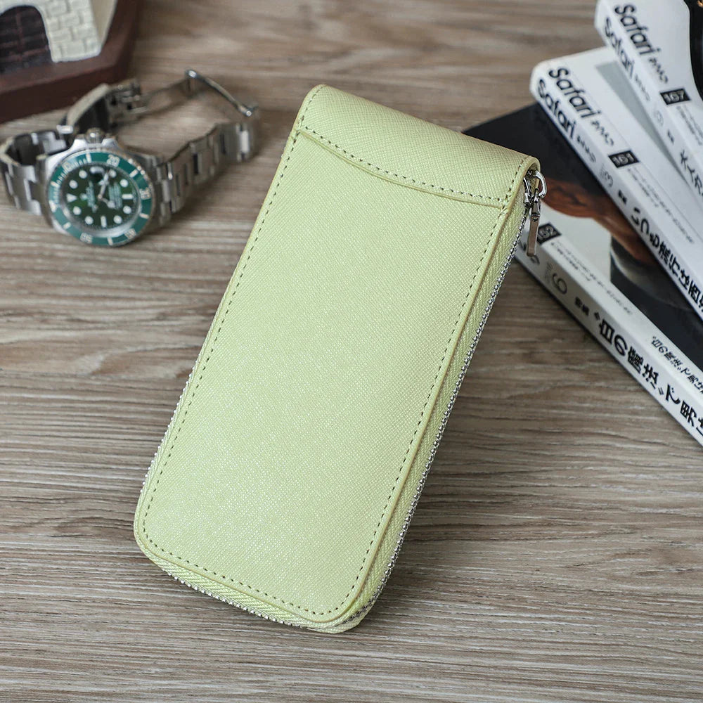 Boîte Montre Cuir Écrin Individuel Compact