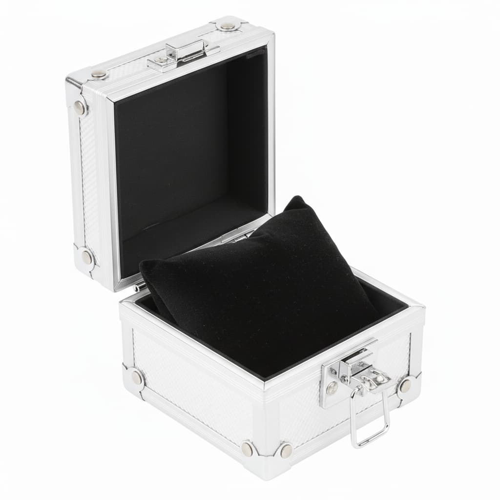 Boîte Montre Métal Aluminium 1 Place Sécurisée