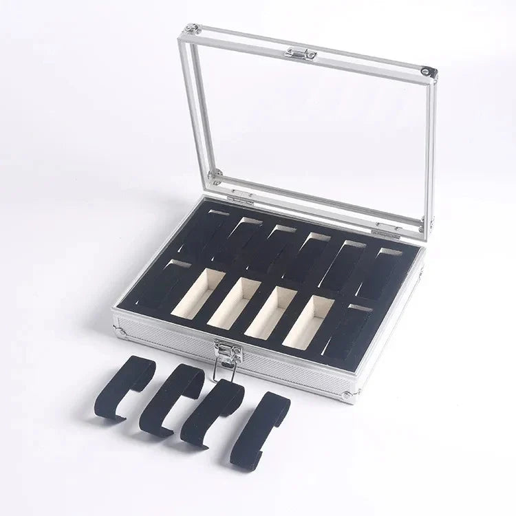 Boîte Montre Métal Aluminium 12 Emplacements