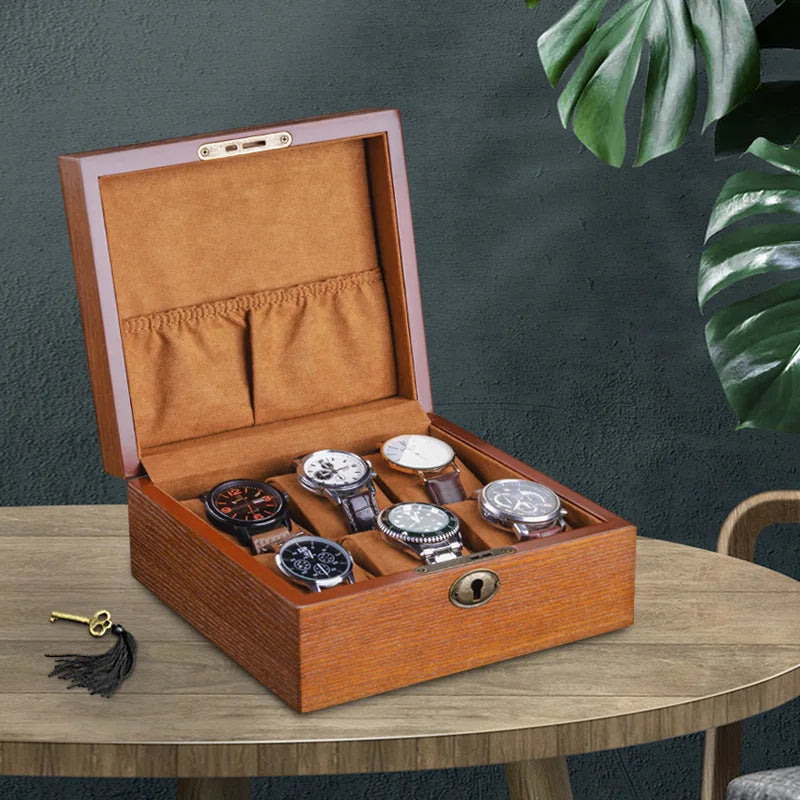 Boîte Montre Bois Sécurisée 3 à 20 Emplacements