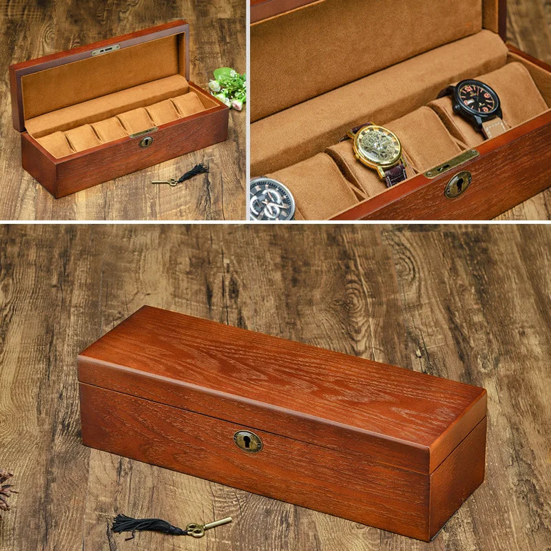 Boîte Montre Bois Sécurisée 3 à 20 Emplacements