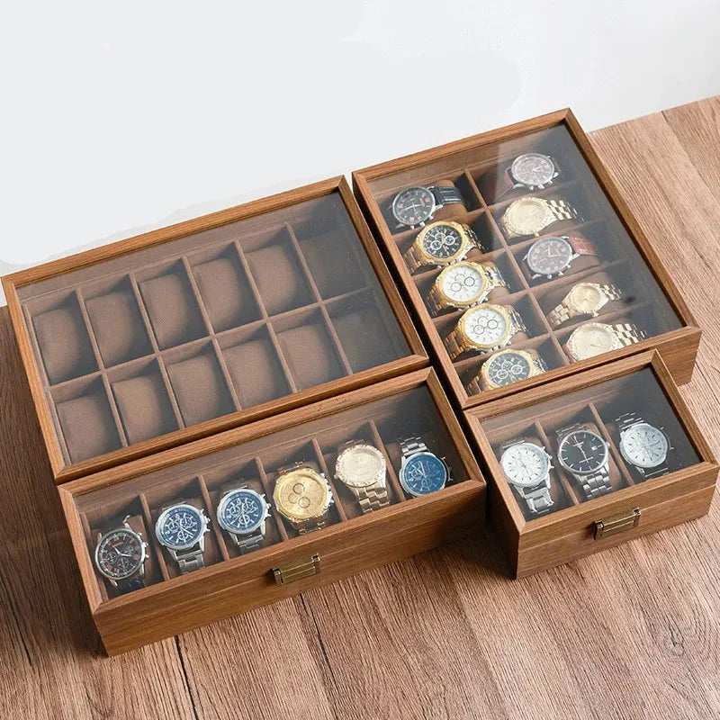 Boîte Montre Bois Premium 3 à 12 Slots