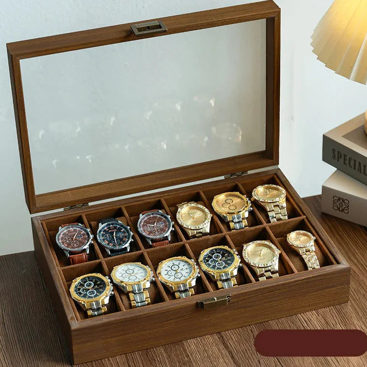Boîte Montre Bois Premium 3 à 12 Slots