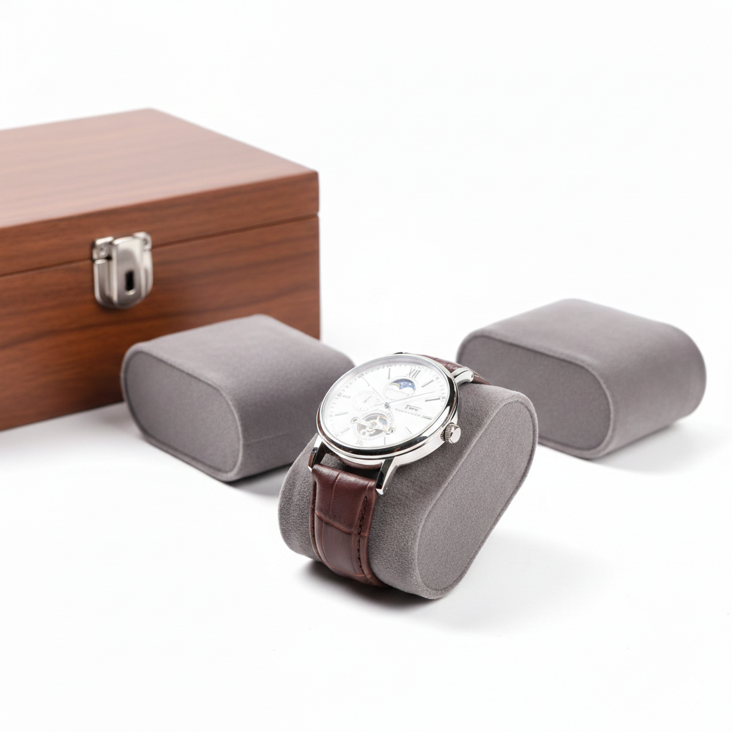 Boîte Montre Bois Noyer Sans Vitrine 3 à 10
