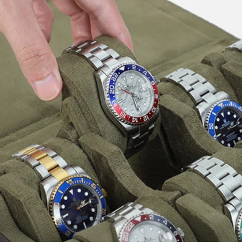 Boîte Montres Cuir Vintage 12 à 20 Places Luxe