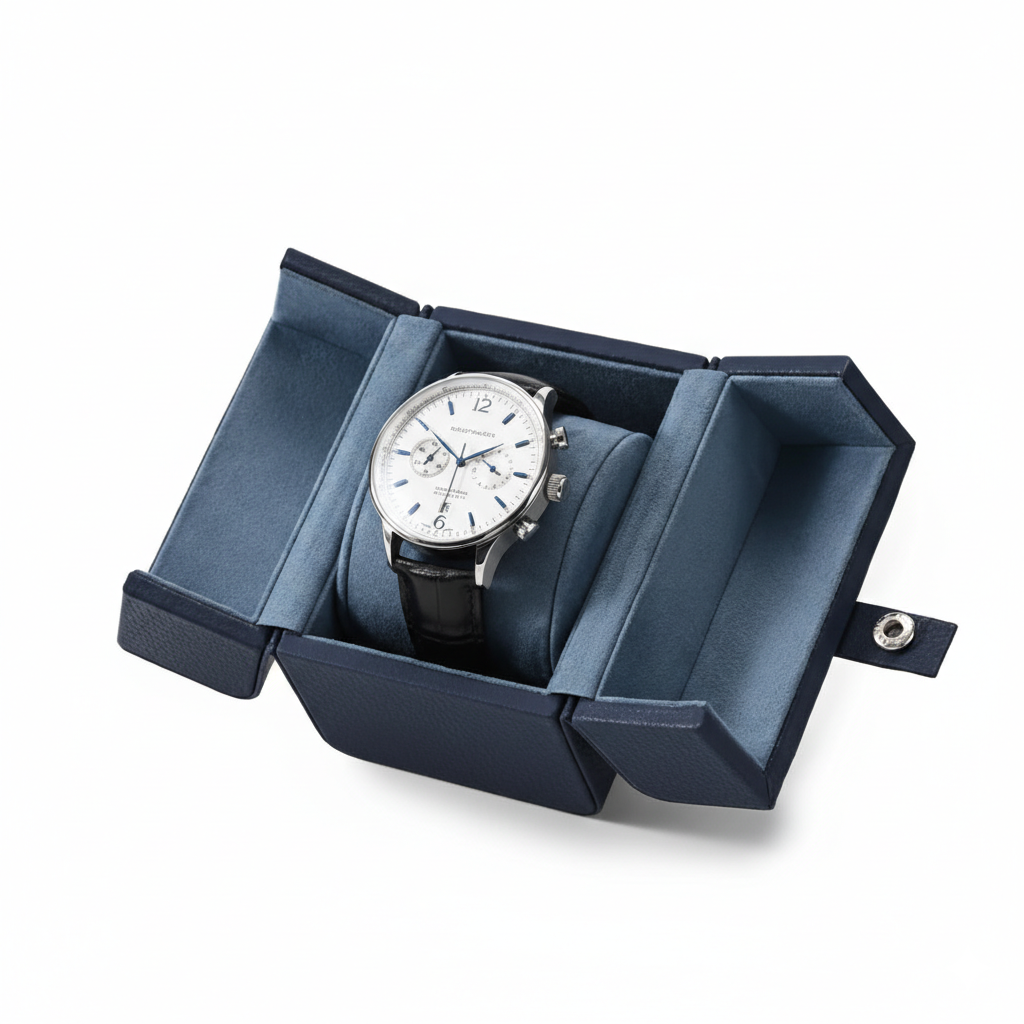 Boîte Montre Cuir Écrin Minimaliste Chic