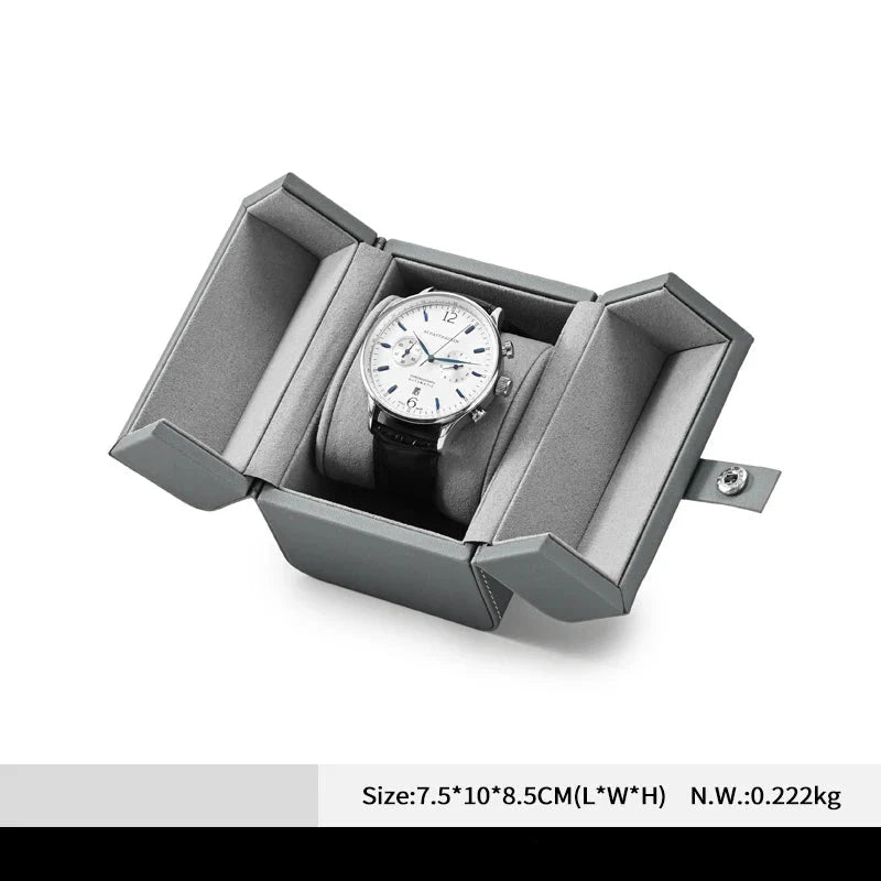 Boîte Montre Cuir Écrin Minimaliste Chic