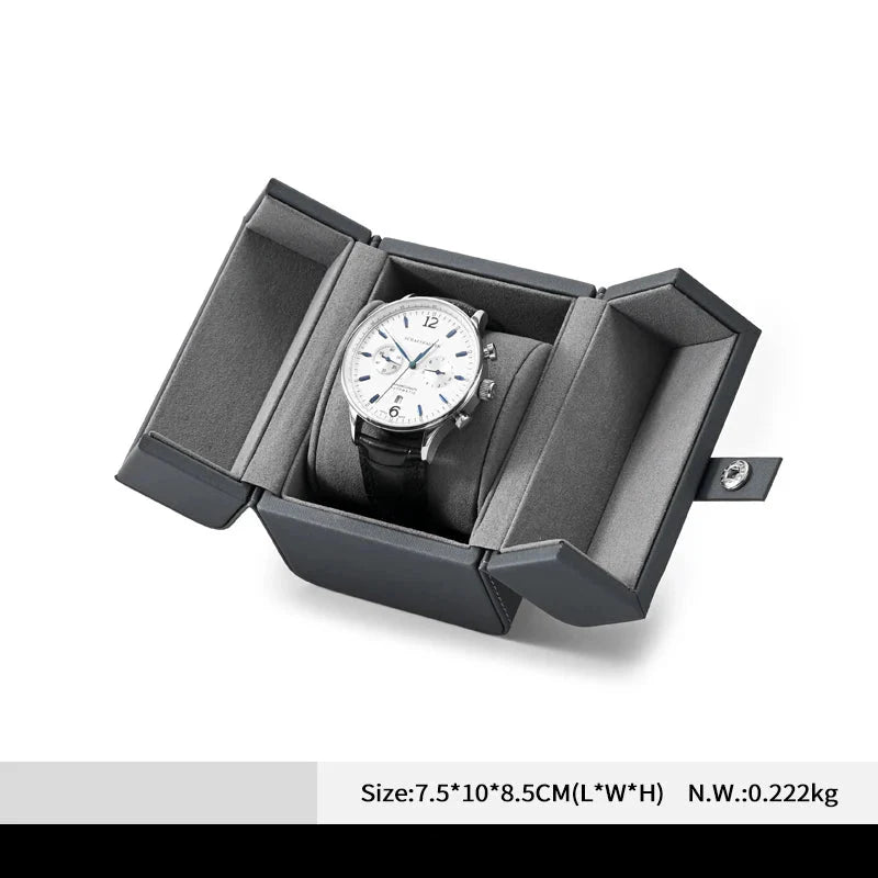 Boîte Montre Cuir Écrin Minimaliste Chic