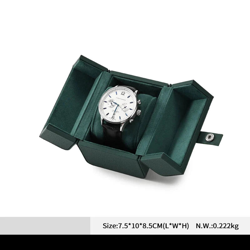 Boîte Montre Cuir Écrin Minimaliste Chic