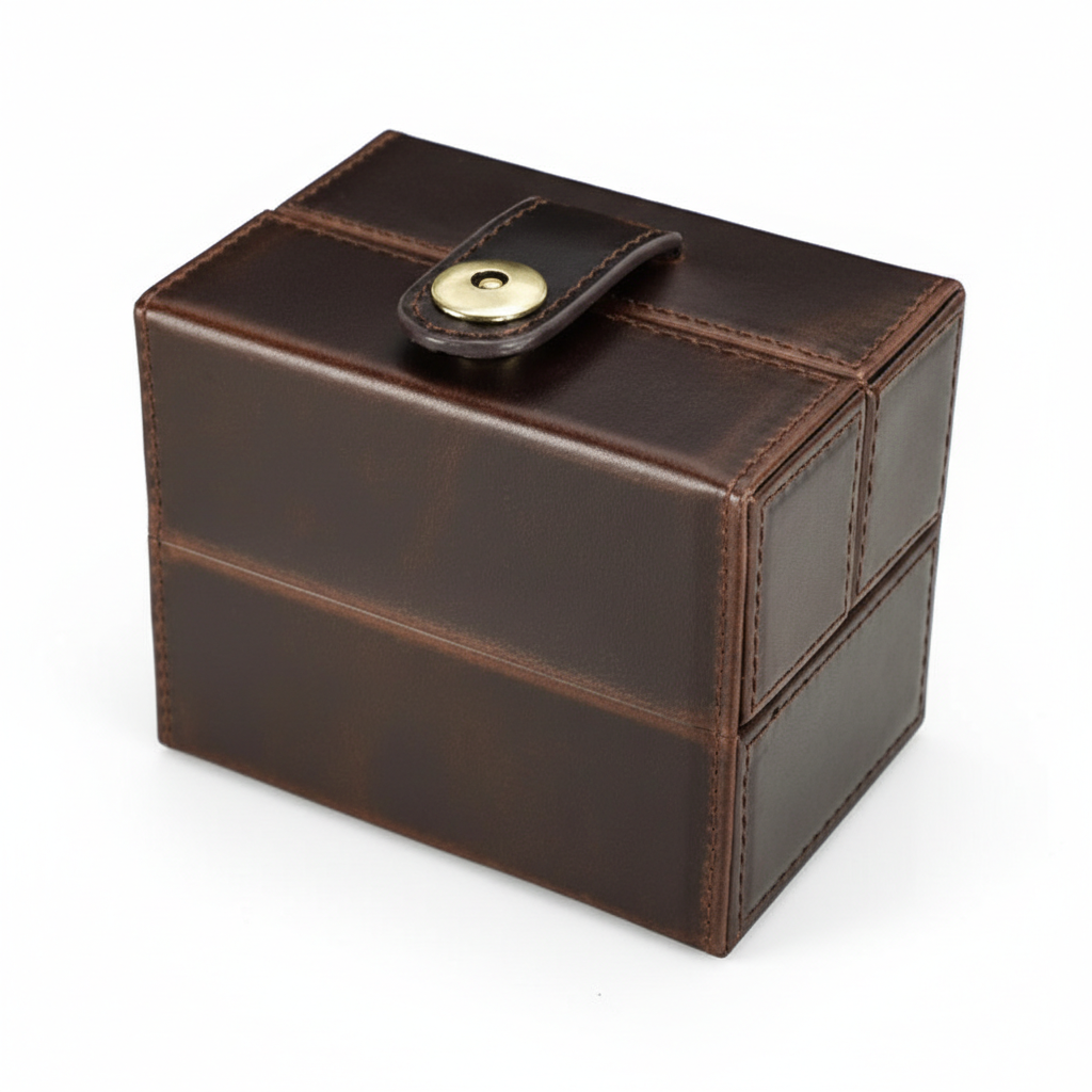Boîte Montre Cuir Rétro Premium Compact