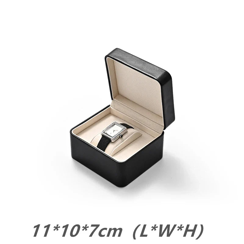 Boîte Montre Cuir Simili Écrin Compact