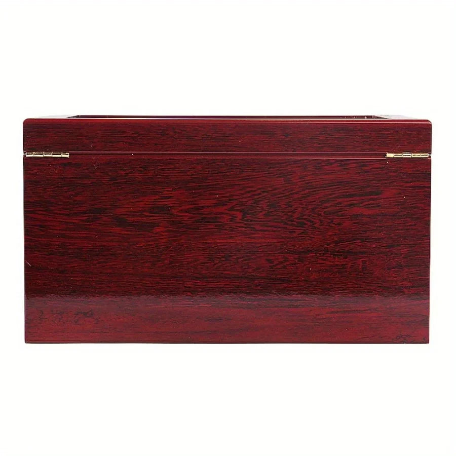 Coffret Montres Bois Massif Rouge Piano 20 Emplacements