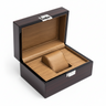 Boîte Montre Bois Laqué Cuir Doublure