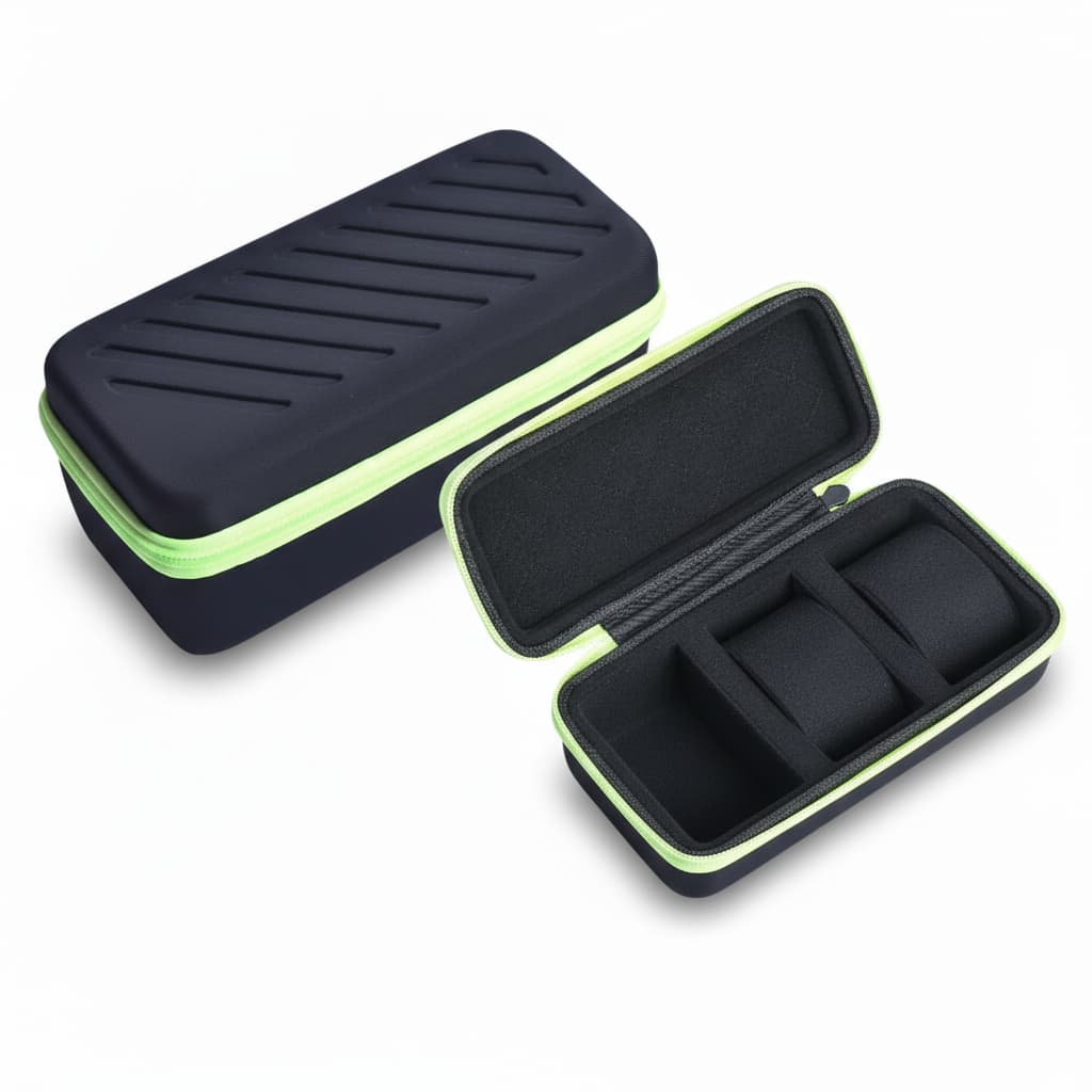 Mallette Montre Cuir Voyage 3 Places Portable