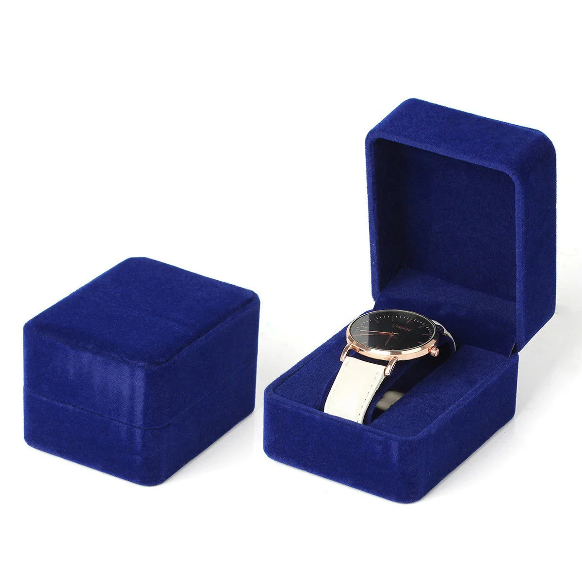 Boîte Montre Velours Coins Arrondis Premium
