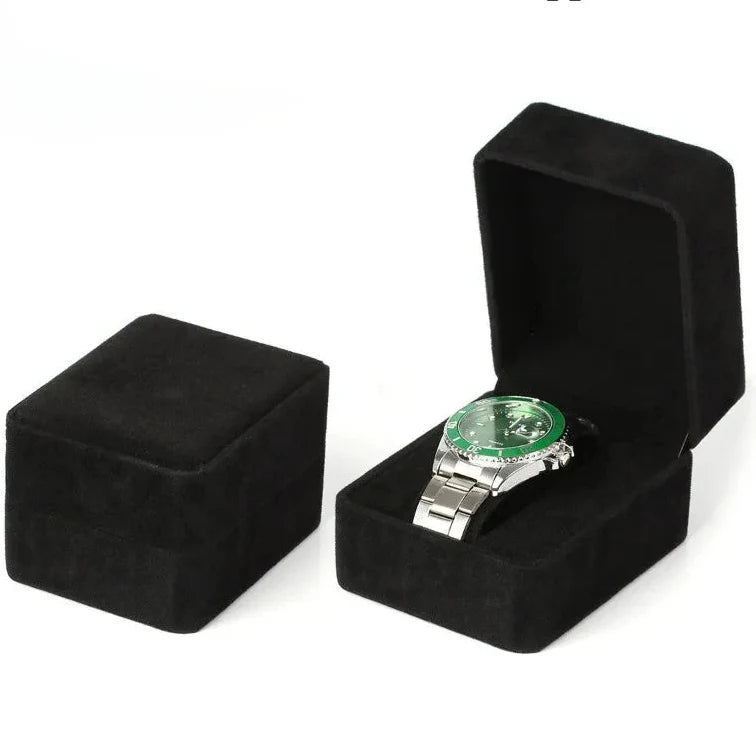 Boîte Montre Velours Coins Arrondis Premium