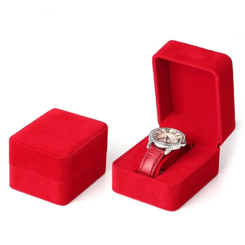 Boîte Montre Velours Coins Arrondis Premium