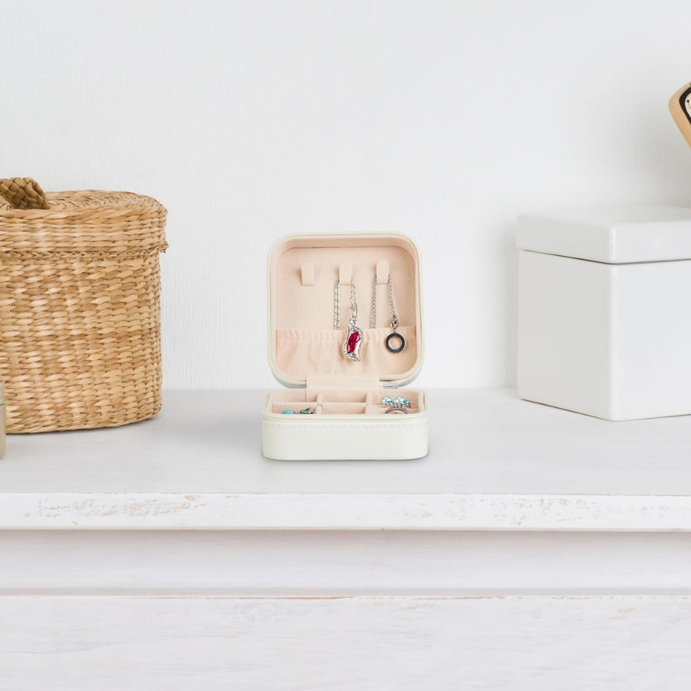 Boîte Bijoux Voyage Cuir Compacte Organisateur
