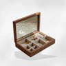 Boîte Bijoux Bois Massif Verre Coffret