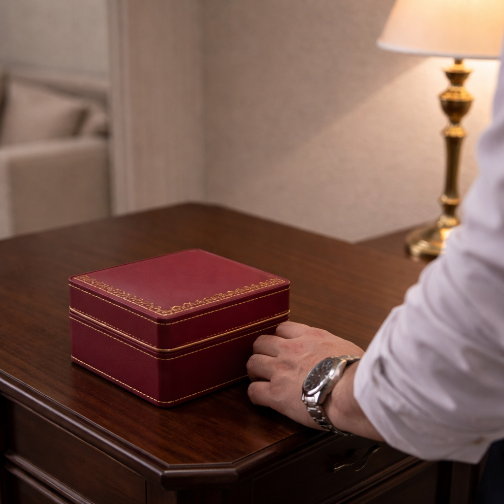 Boîte Cadeau Rouge Coffret Présentation Montre