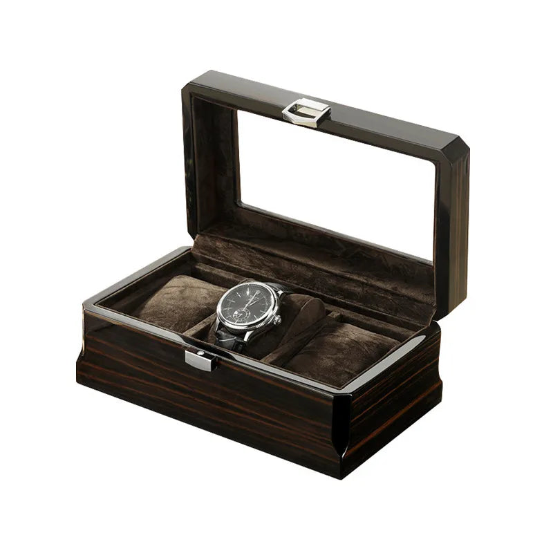 Boîte Montre Bois 3 Emplacements Coffret