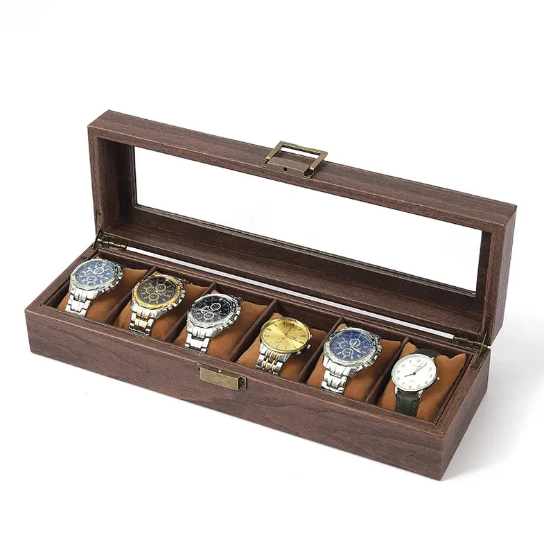 Boîte à Montres Bois Premium 6 Places