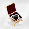 Boîte Bijoux Métal Ancienne Coffret Laiton Rouge