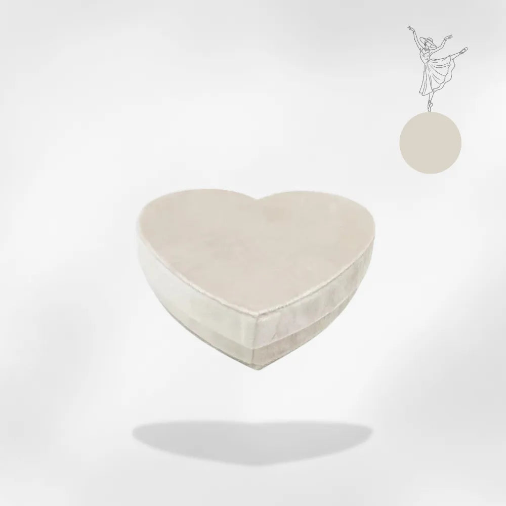 Boîte Bijoux Cœur Rose Velours Fille Jeune