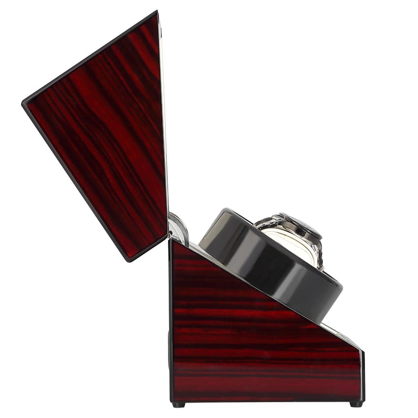 Remontoir Montre Bois Rouge 2 Slots Silencieux