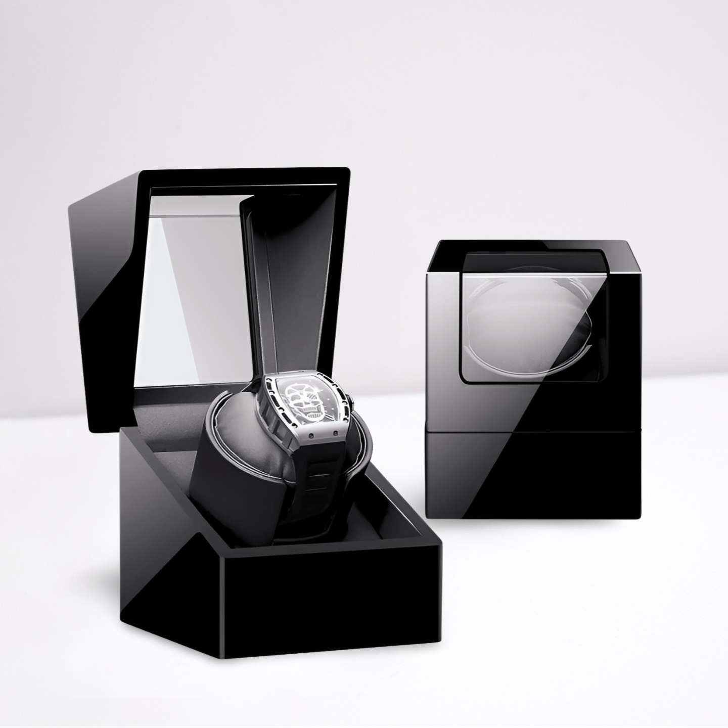 Remontoir Montre Automatique Bois Cuir 1 Place