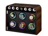 Remontoir Montre Bois Marron Vintage 6 Places