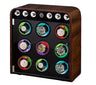 Remontoir Montre Bois Marron Vintage 9 Places