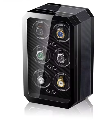 Remontoir Cuir 6 Montres Automatiques Silencieux Luxe