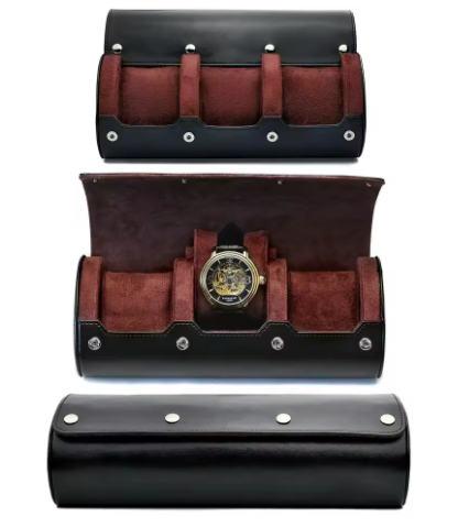 Étui Montre Cuir Noir Imperial